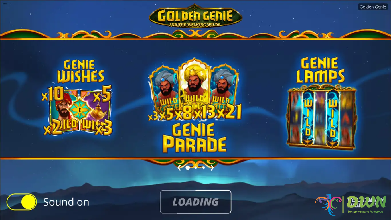 Golden Genie and the Walking Wilds: Slot Bertema Timur Tengah dengan Pembayaran Maksimal 9.583x Taruhan