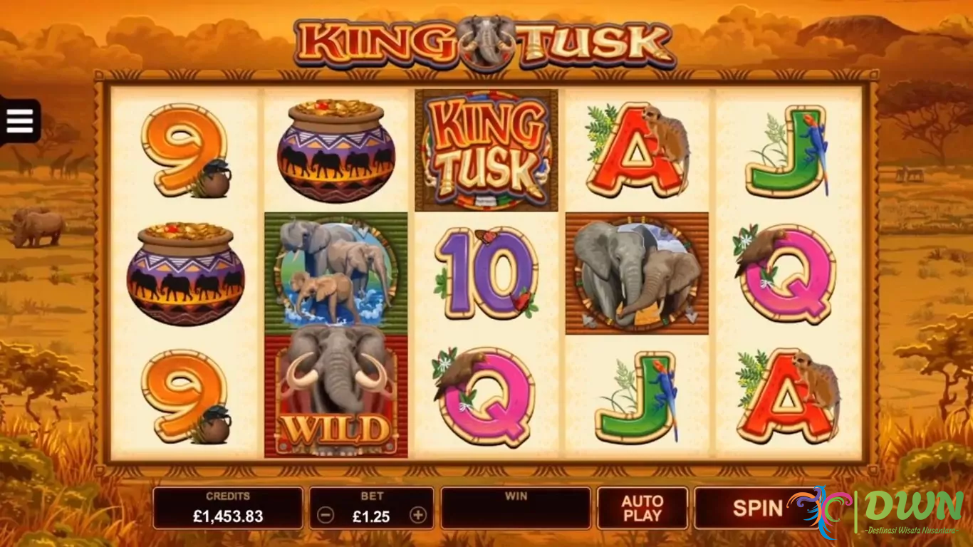 King Tusk Slot: Petualangan Seru dengan Tema Gajah Afrika dan Fitur Menarik di Microgaming