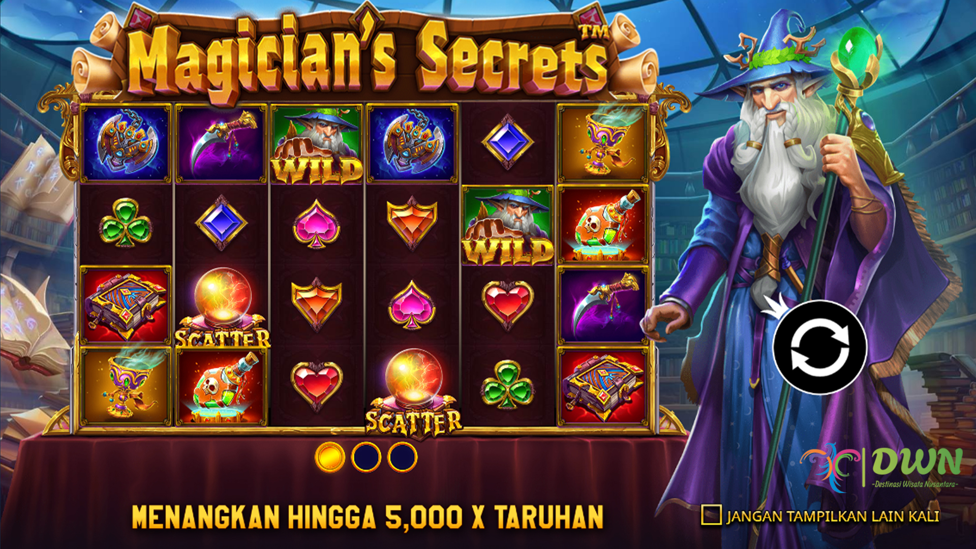 Sihir Kemenangan: Coba Magicians Secrets Slot Sekarang